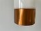 Vintage German Copper and Acrylic Glass Lamp, 1960s, Image 9
