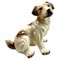 Italian Ceramic Glazed Handpainted Dog Sculpture, 1950s, Image 1