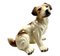 Italian Ceramic Glazed Handpainted Dog Sculpture, 1950s, Image 2