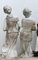 Klassische italienische Maiden Two Seasons Statuen aus Marmor, 2er Set 8