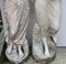 Klassische italienische Maiden Two Seasons Statuen aus Marmor, 2er Set 5