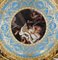 Placques Cherub Wall Hanging Plates with Gilt Frame from Sevres, Set of 4 3