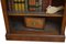 English Victorian Figured Walnut Open Bookcase, 1870s 5