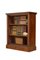 English Victorian Figured Walnut Open Bookcase, 1870s 4