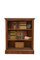 English Victorian Figured Walnut Open Bookcase, 1870s 3