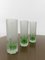 Space Age Collins Tumbler Glasses with Ice Bucket in Green Cut Crystal, Italy, 1970s, Set of 7, Image 11