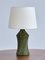 Green Ceramic Table Lamp by Henry Brandi for Brandi Vejbystrand, Sweden, 1960s 1