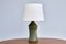 Lampe de Bureau en Céramique Verte par Henry Brandi pour Brandi Vejbystrand, Suède, 1960s 5
