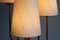 Modern Swedish Sculptural Three Arm Floor Lamp in Elm and Silk, 1930s 11