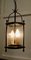 French Brass and Glass Lantern Hall Light, 1920s 3