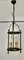 French Brass and Glass Lantern Hall Light, 1920s, Image 2