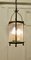 French Brass and Glass Lantern Hall Light, 1920s 4