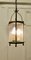 French Brass and Glass Lantern Hall Light, 1920s, Image 4