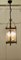 French Brass and Glass Lantern Hall Light, 1920s 5