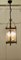 French Brass and Glass Lantern Hall Light, 1920s, Image 5