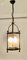 French Brass and Glass Lantern Hall Light, 1920s 7