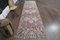 Turkish Pink Runner Rug, Pink Beige, 1960s 1