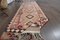 Vintage Turkish Pink, Orange & Brown Herki Runner Rug, 1960s, Image 2