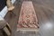 Vintage Turkish Pink, Orange & Brown Herki Runner Rug, 1960s 1