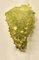 Grüne Wandlampe aus Muranoglas in Weintraube, 1920er 2