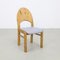 Brutalist Dining Chairs in Pinewood, 1970s, Set of 4 2