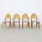 Brutalist Dining Chairs in Pinewood, 1970s, Set of 4, Image 1