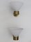 Lámparas de pared italianas de latón y cristal de Murano, años 70. Juego de 4, Imagen 7