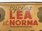 Metal Sign from Lea Et Norma Bicycles, Belgium, 1935 3
