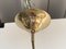 Glass and Brass Ceiling Light, 1960s 13