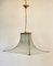 Glass and Brass Ceiling Light, 1960s 12