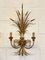 Gilt Iron Wheat Sheaf Wall Lamps, 1960s, Set of 2, Image 5