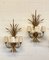 Gilt Iron Wheat Sheaf Wall Lamps, 1960s, Set of 2, Image 2