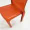 Oranger Selene Stuhl von Vico Magistretti für Artemide, 1970er 7