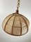 Suspension Lamp in Bamboo and Rattan, Italy, 1970s 2