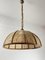 Lámpara de suspensión de bambú y ratán, Italia, años 70, Imagen 4