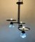 Architectural Black and White Pendant Light, 1980s 5