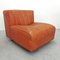 Model 9000 Lounge Chair in Cognac Leather attributed to Tito Agnoli for Arflex, 1970s 2