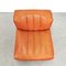 Model 9000 Lounge Chair in Cognac Leather attributed to Tito Agnoli for Arflex, 1970s 7