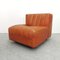 Model 9000 Lounge Chair in Cognac Leather attributed to Tito Agnoli for Arflex, 1970s 1