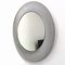 Round Mirror in Textured Aluminum by Lorenzo Burchiellaro, 1970s 2