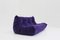 Vintage Togo 3-Seater Sofa in Purple Alacantra by Michel Ducar from Ligne Roset, 2015 3
