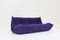 Vintage Togo 3-Seater Sofa in Purple Alacantra by Michel Ducar from Ligne Roset, 2015 5