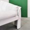 Shell Sofa in White Leather from Marac, 1980s 7