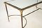 Vintage French Steel & Brass Coffee Table, 1970s 8
