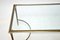 Vintage French Steel & Brass Coffee Table, 1970s, Image 6