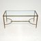 Vintage French Steel & Brass Coffee Table, 1970s, Image 1
