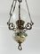 Bronze, Ceramic and Glass Hanging Light, Italy, 1950s, Image 5