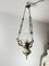 Bronze, Ceramic and Glass Hanging Light, Italy, 1950s, Image 1