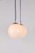 Lampe à Suspension Globe en Opaline, 1930s 11