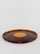 Italian Round Serving Tray in Indian Yellow Acrylic Glass and Faux Tortoiseshell, 1970s, Image 1